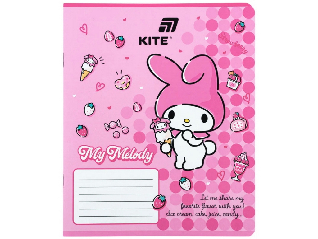 Зошит у клітинку Hello Kitty MIX, Kite HK26-232, 12 аркушів, мікс видів, ціна за 1 шт