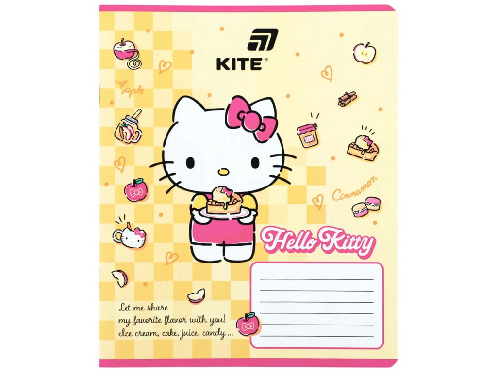 Зошит у клітинку Hello Kitty MIX, Kite HK26-232, 12 аркушів, мікс видів, ціна за 1 шт