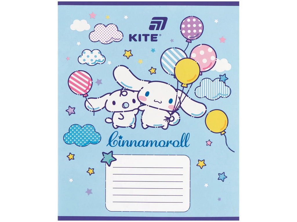 Зошит у косу лінію Hello Kitty MIX Kite HK26-235-2, 12 аркушів,  мікс видів, ціна за 1 шт