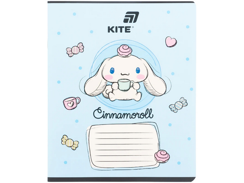 Зошит шкільний у клітинку Kite Hello Kitty, 18 аркушів, фактурна обкладинка, 5 видів (ціна за 1шт)