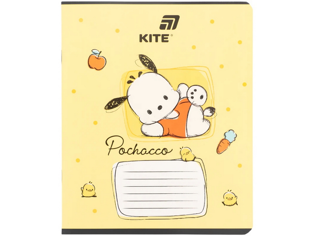 Зошит шкільний у клітинку Kite Hello Kitty, 18 аркушів, фактурна обкладинка, 5 видів (ціна за 1шт)