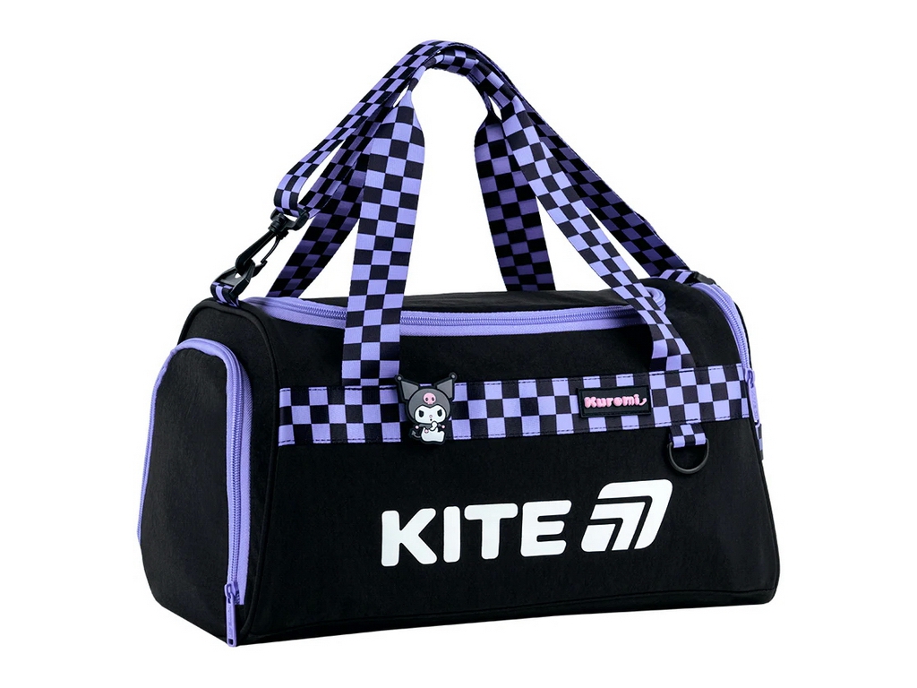 Сумка спортивна з відділенням для взуття Kuromi HK26-2505, 41 см, плечовий ремінь, Kite
