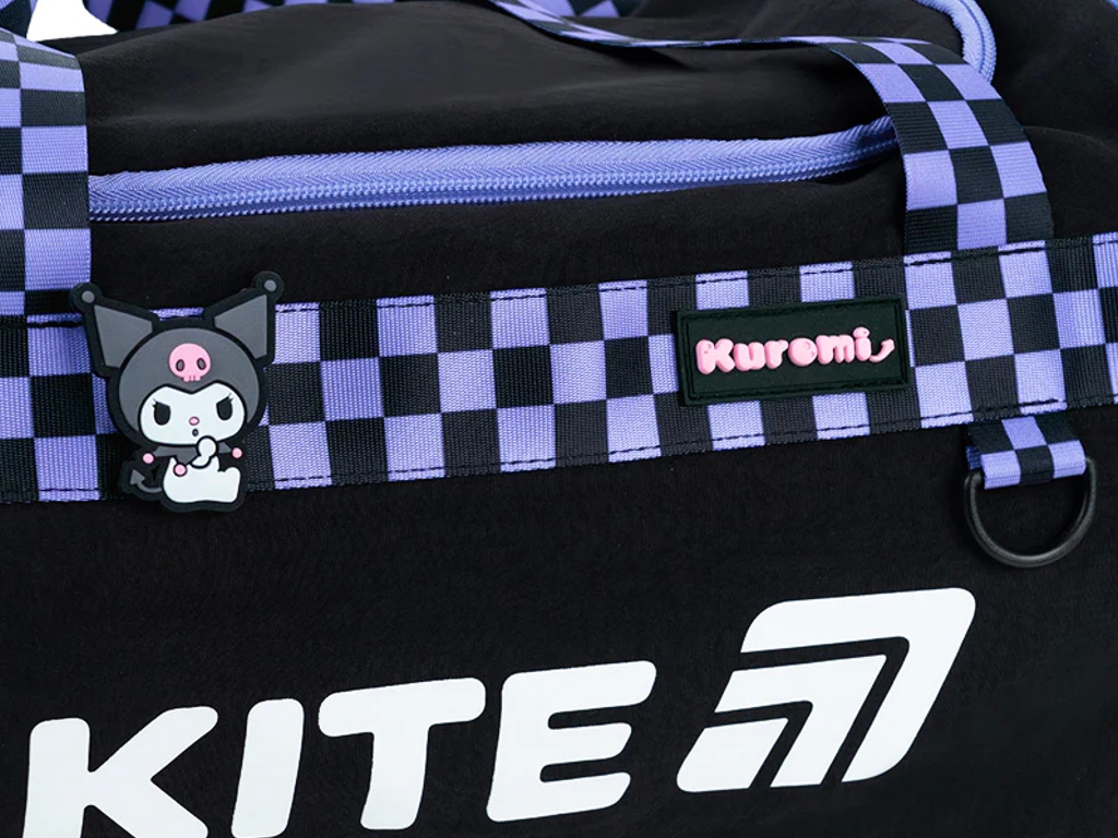 Сумка спортивна з відділенням для взуття Kuromi HK26-2505, 41 см, плечовий ремінь, Kite