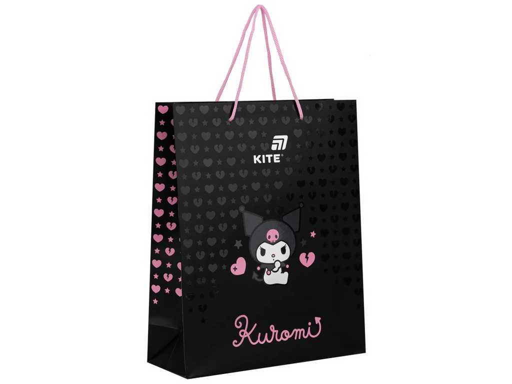 Пакет паперовий подарунковий Kite Kuromi HK26-266-2, 26×32 см