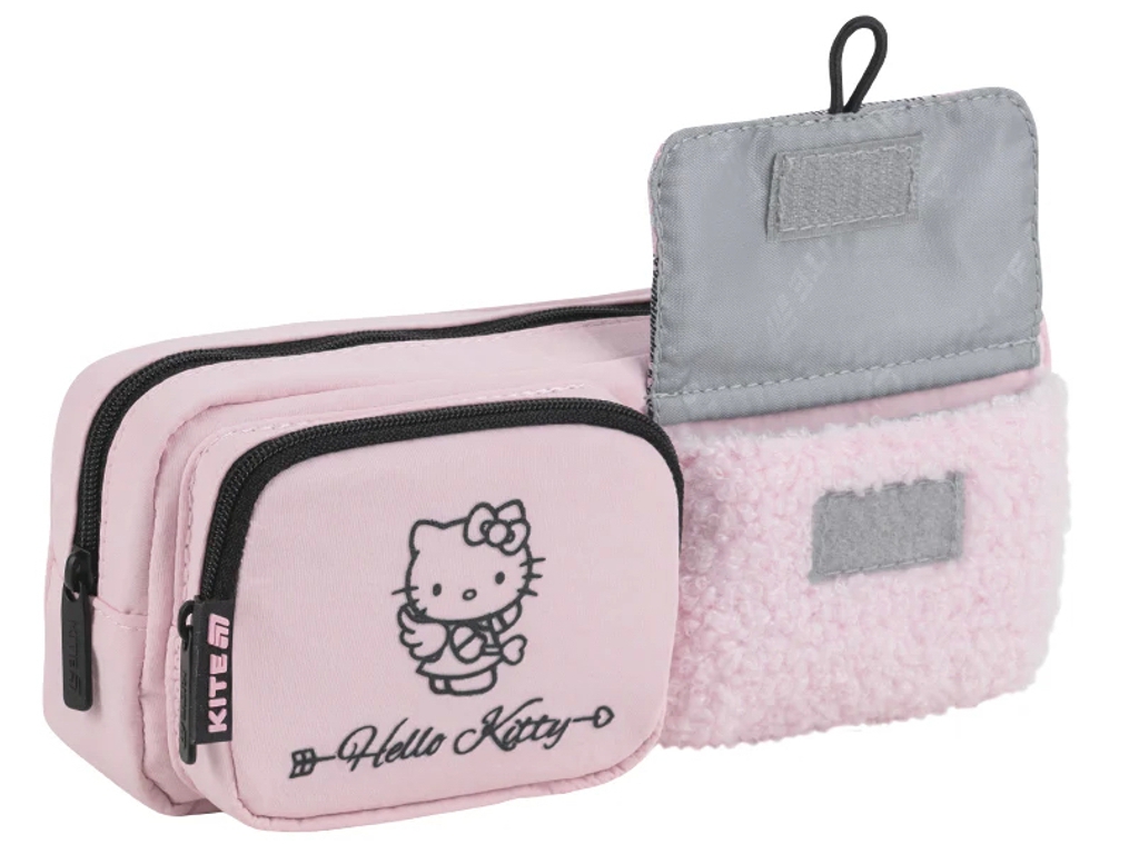 Пенал мягкий с карманами Kite Hello Kitty HK26-2701, 21 см, на молнии, Kite