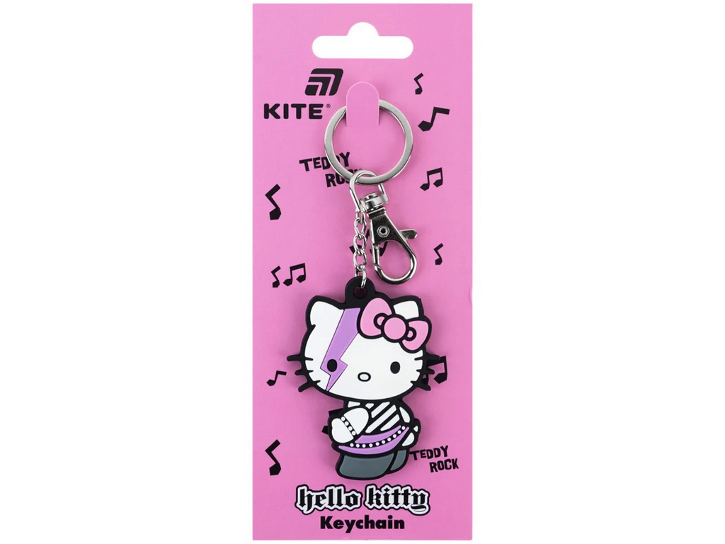Брелок-підвіска Hello Kitty, 6,4×5 см, гумовий, Kite