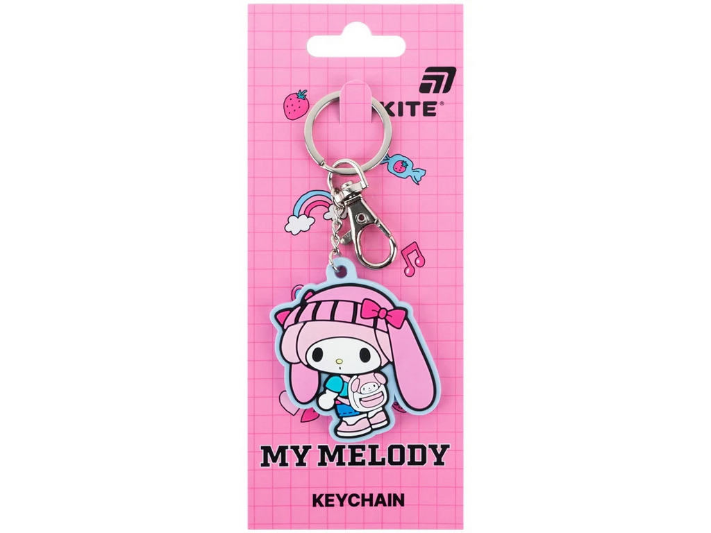 Брелок-підвіска My Melody, 5,9×5,2 см, гумовий, Kite