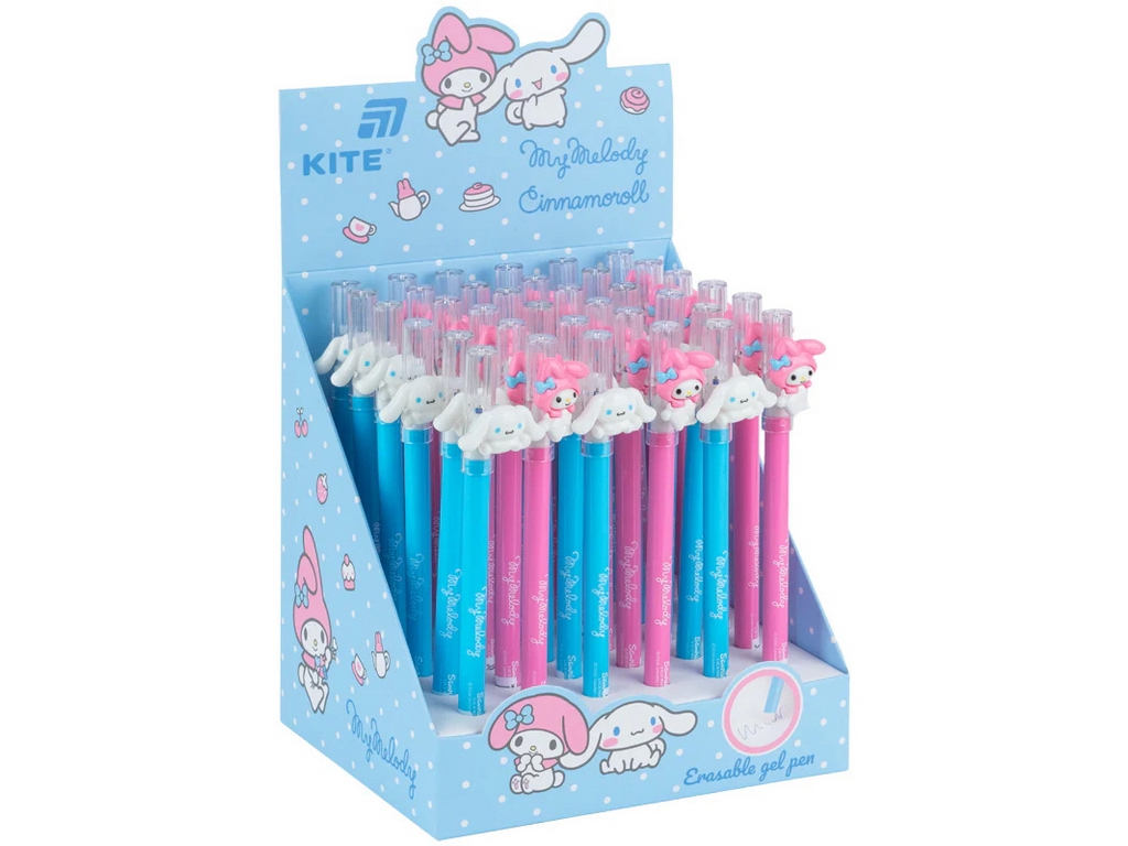 Ручка гелева "пиши-стирай" Kite Hello Kitty HK26-352, синя, 2 види, ціна за 1 шт