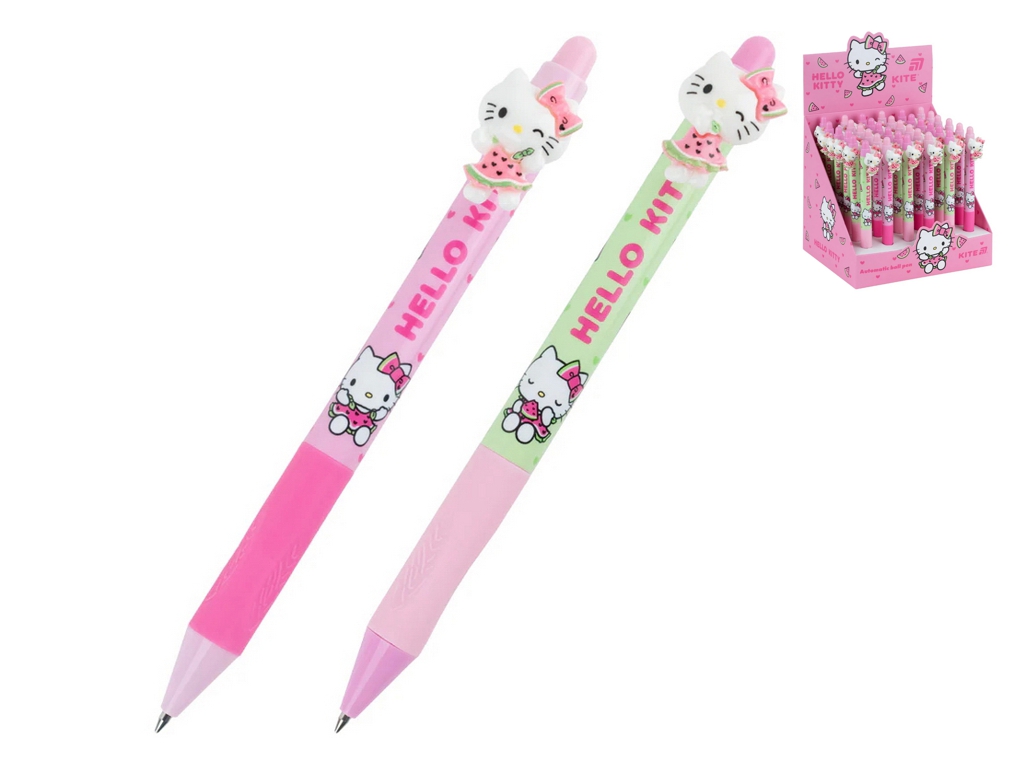 Ручка кулькова автоматична Kite Hello Kitty HK26-393, синя, 2 види, ціна за 1 шт