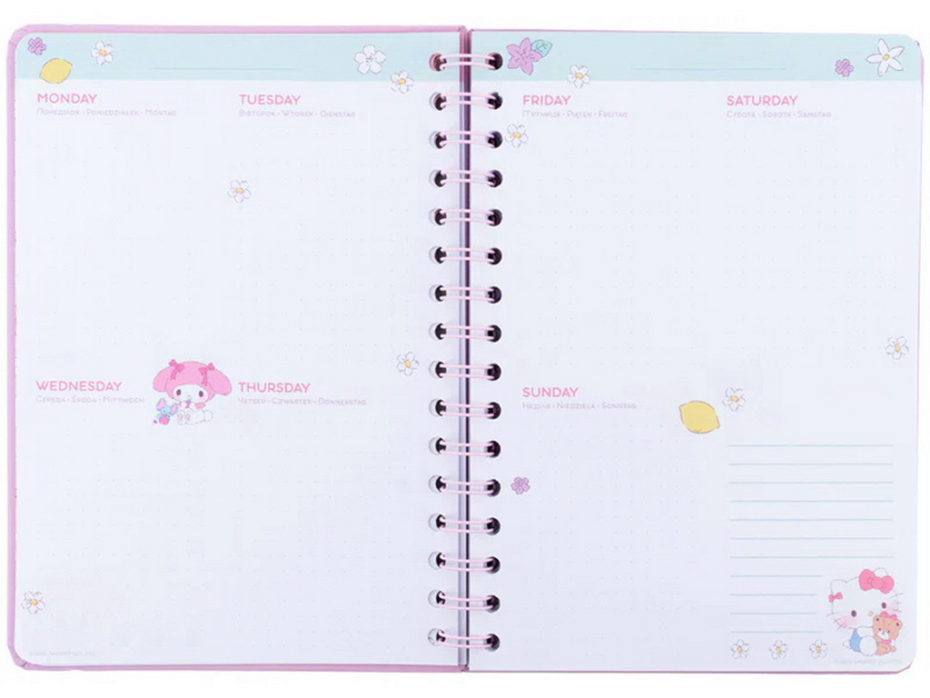 Щоденник-планер на спіралі Kite Hello Kitty GF26-438