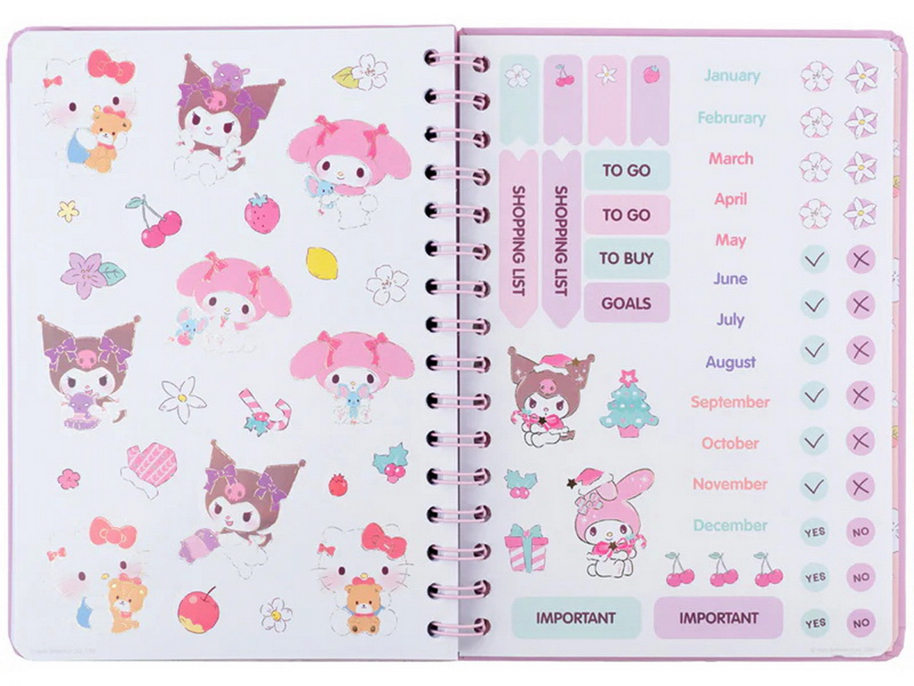 Щоденник-планер на спіралі Kite Hello Kitty GF26-438