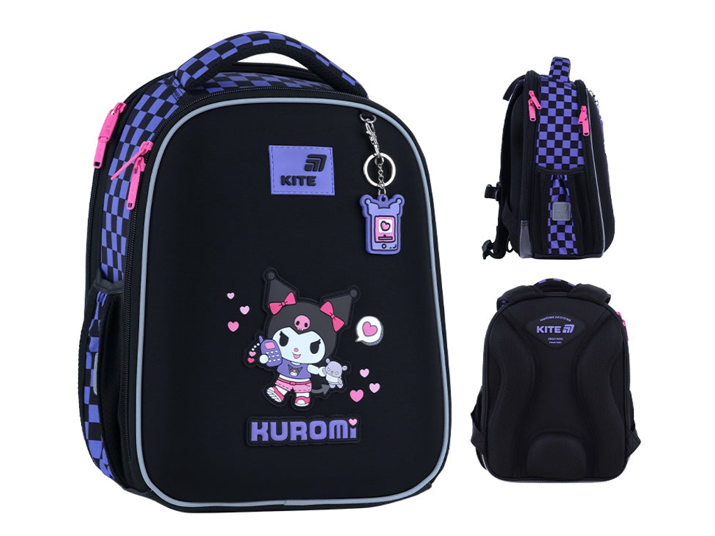 Рюкзак школьный каркасный Kuromi Kite HK26-555S-3
