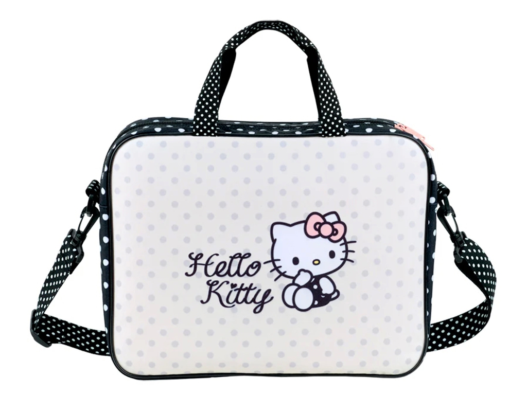 Сумка шкільна текстильна для А4 Kite Hello Kitty, 27x34x7 см, на блискавці, Kite