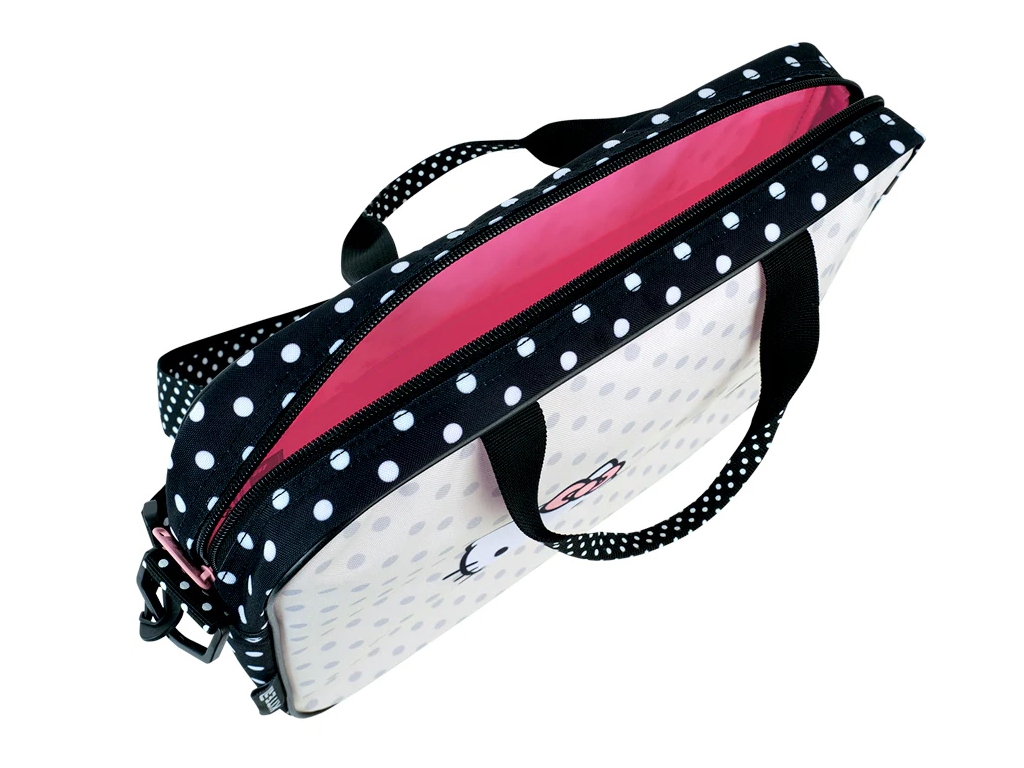 Сумка шкільна текстильна для А4 Kite Hello Kitty, 27x34x7 см, на блискавці, Kite