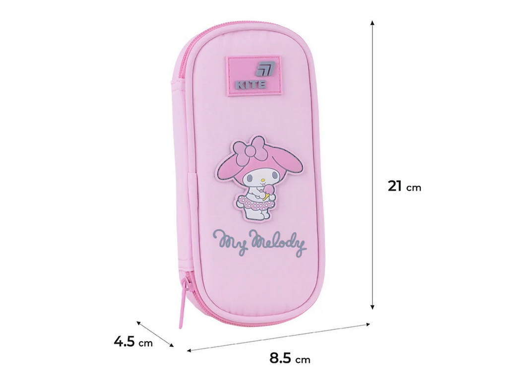 Пенал м’який з органайзером Kite My Melody HK26-662-2, 21 см, на блискавці, Kite
