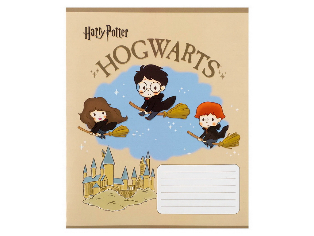Зошит у косу лінію на 12 аркушів, Harry Potter (ціна за 1шт)