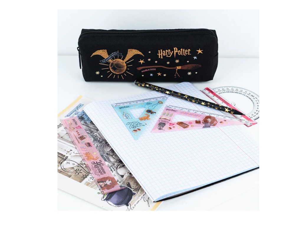 Набір для креслення Kite Harry Potter HP25-282, лінійка 15 см, 2 косинця, транспортир, Kite