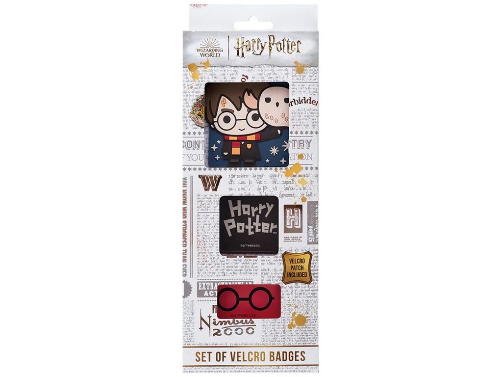 Набір бейджів на липучці, 3 штуки, Harry Potter, Kite