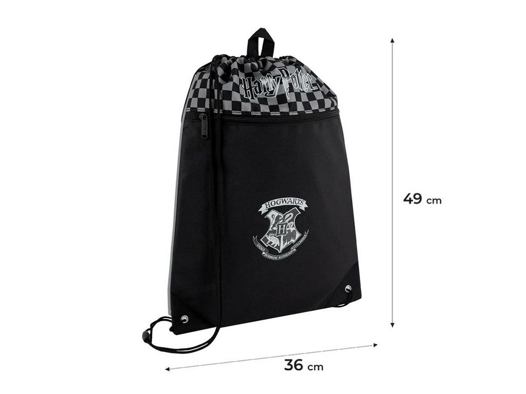 Сумка для взуття зі шнурками Harry Potter HP25-601L, 49×36 см, затяжка шнурком, Kite