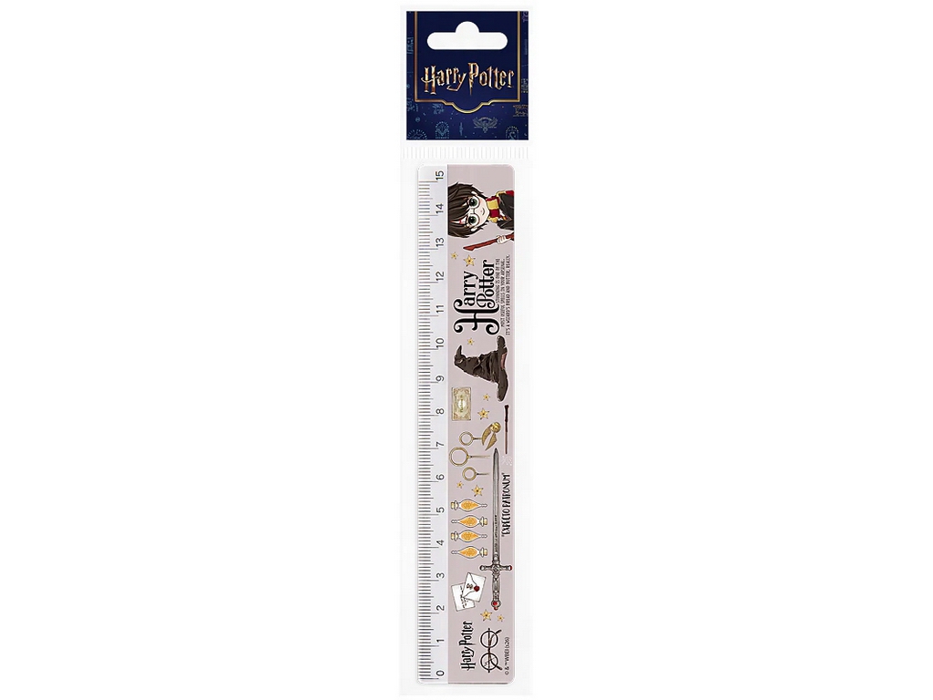 Лінійка пластикова Kite Harry Potter HP26-090, 15см