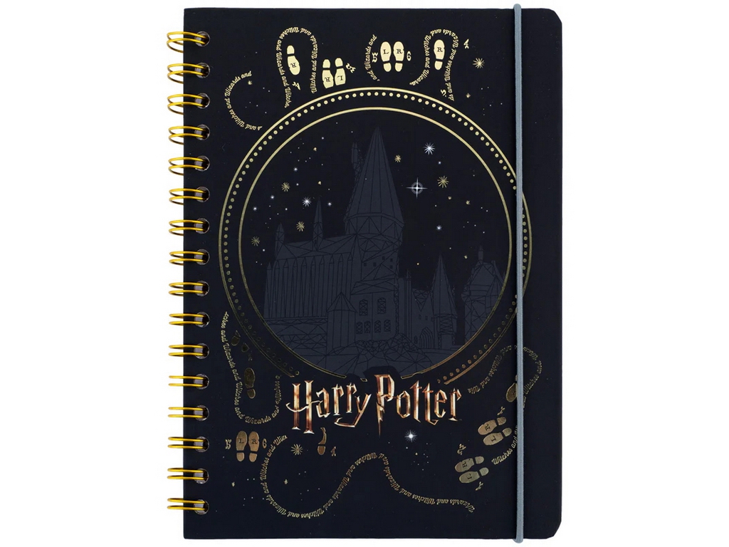 Блокнот А5 на спіралі Harry Potter Kite HP26-190, клітинка, 80 аркушів
