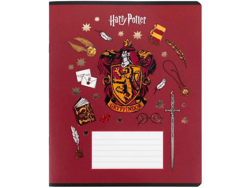 Зошит шкільний Kite Harry Potter, 12 аркушів, клітинка, 5 видів (ціна за 1шт), Kite