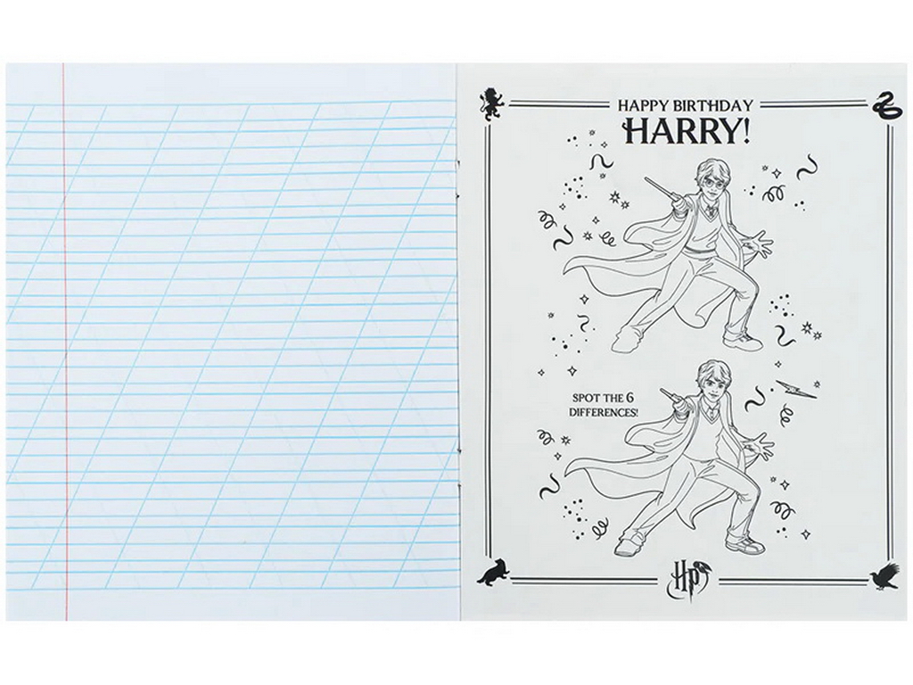 Зошит у косу лінію Harry Potter Kite HP26-235, 12 аркушів, мікс видів, ціна за 1 шт