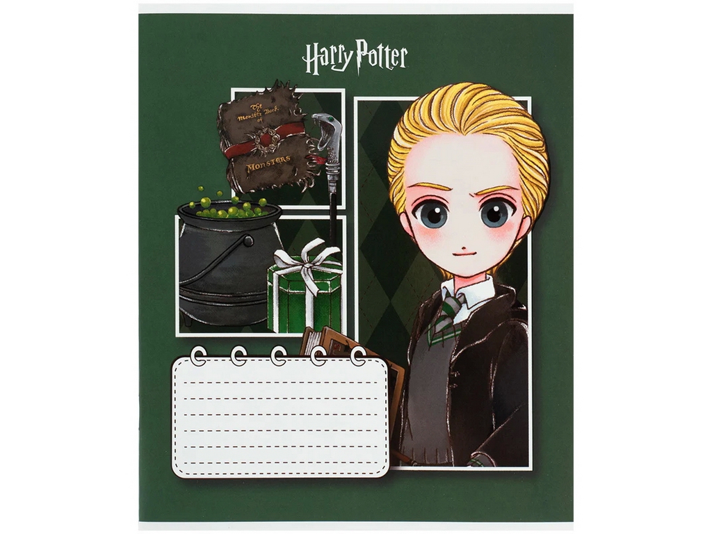 Зошит у косу лінію Harry Potter Kite HP26-235, 12 аркушів, мікс видів, ціна за 1 шт
