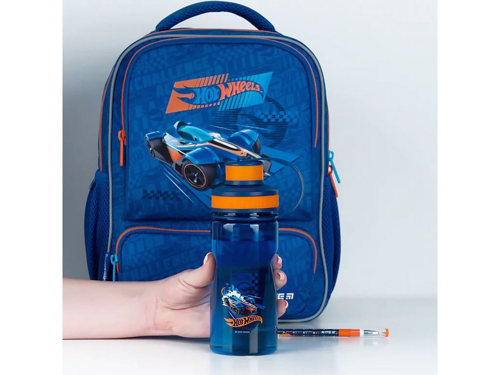 Бутылочка для воды 500 мл, Hot Wheels, Kite