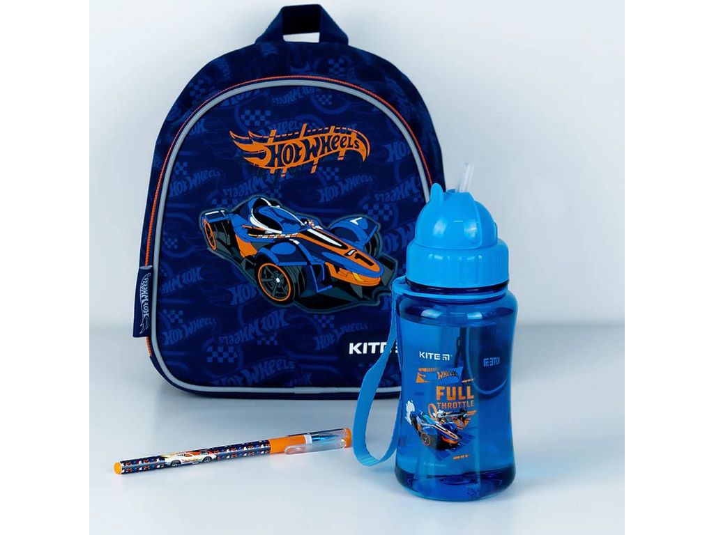 Бутылочка для воды 350 мл, Hot Wheels, Kite