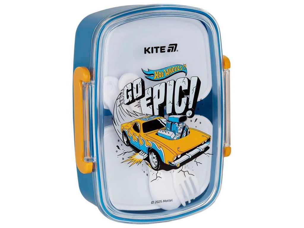 Ланчбокс с наполнением 750 мл, Hot Wheels, Kite