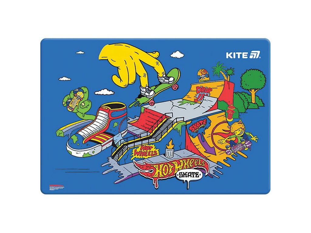 Підкладка настільна Hot Wheels Skate 42,5x29см, Kite