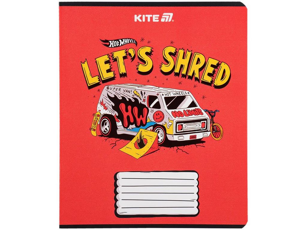 Зошит у клітинку 18 аркушів, Hot Wheels (ціна за 1шт)