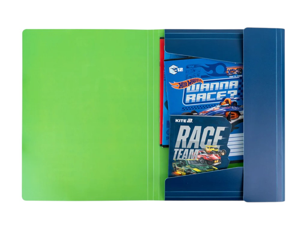 Папка на резинке Kite Hot Wheels HW25-247, формат A4, полипропилен, Kite