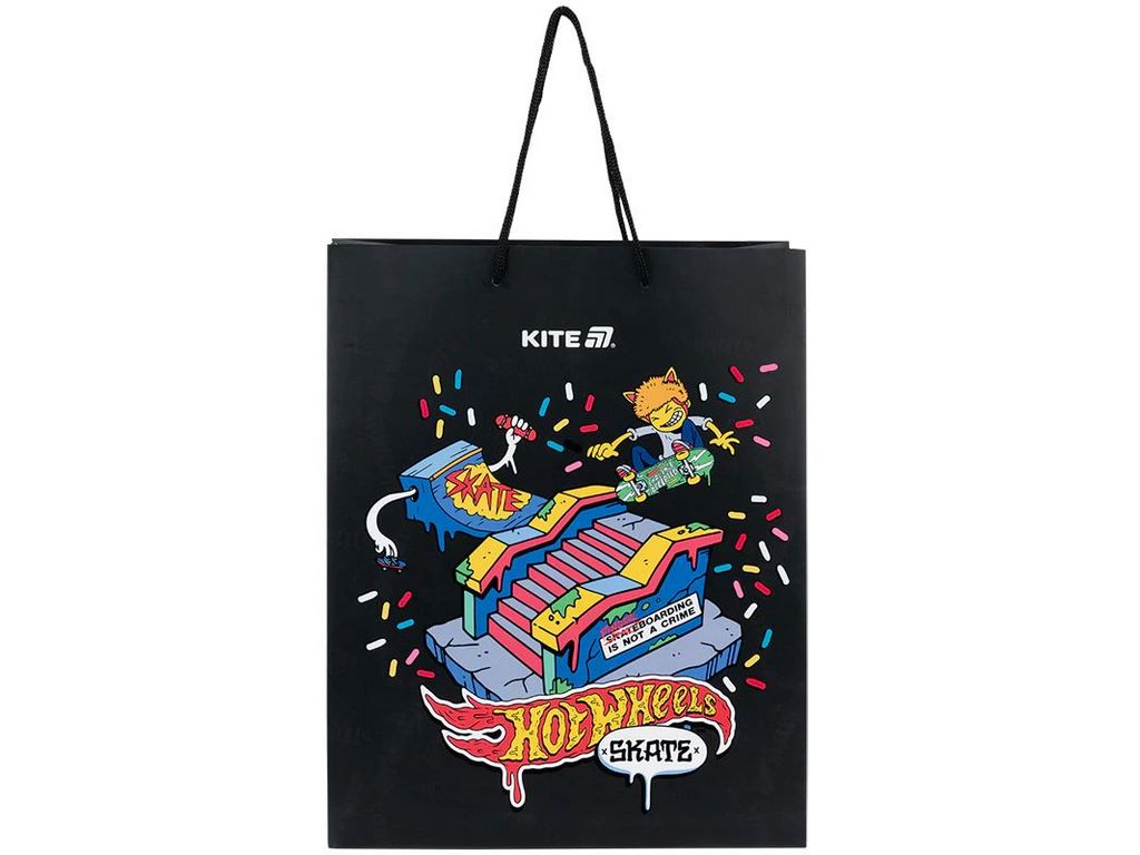 Пакет паперовий подарунковий, 26х32см, Hot Wheels, Kite
