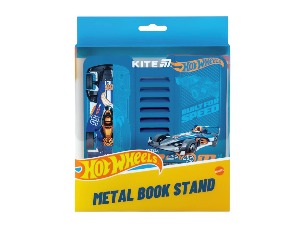 Подставка для книг регулируемая Hot Wheels металлическая, Kite