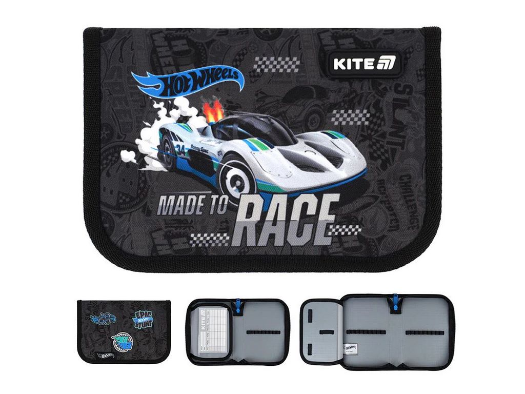 Пенал без наполнения Hot Wheels, Kite