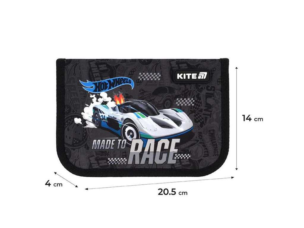 Пенал без наполнения Hot Wheels, Kite