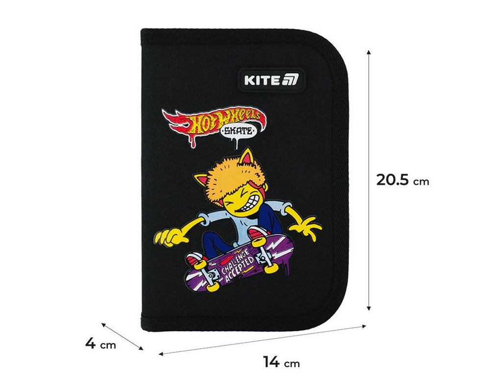Пенал без наповнення Hot Wheels Skate, Kite