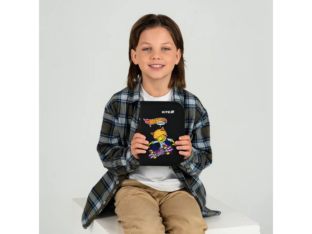 Пенал без наповнення Hot Wheels Skate, Kite