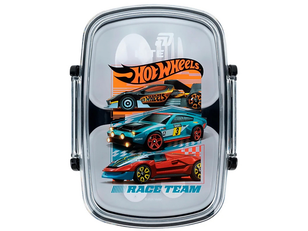 Ланчбокс з контейнерами та столовими приладами Kite Hot Wheels, HW26-181, 750 мл