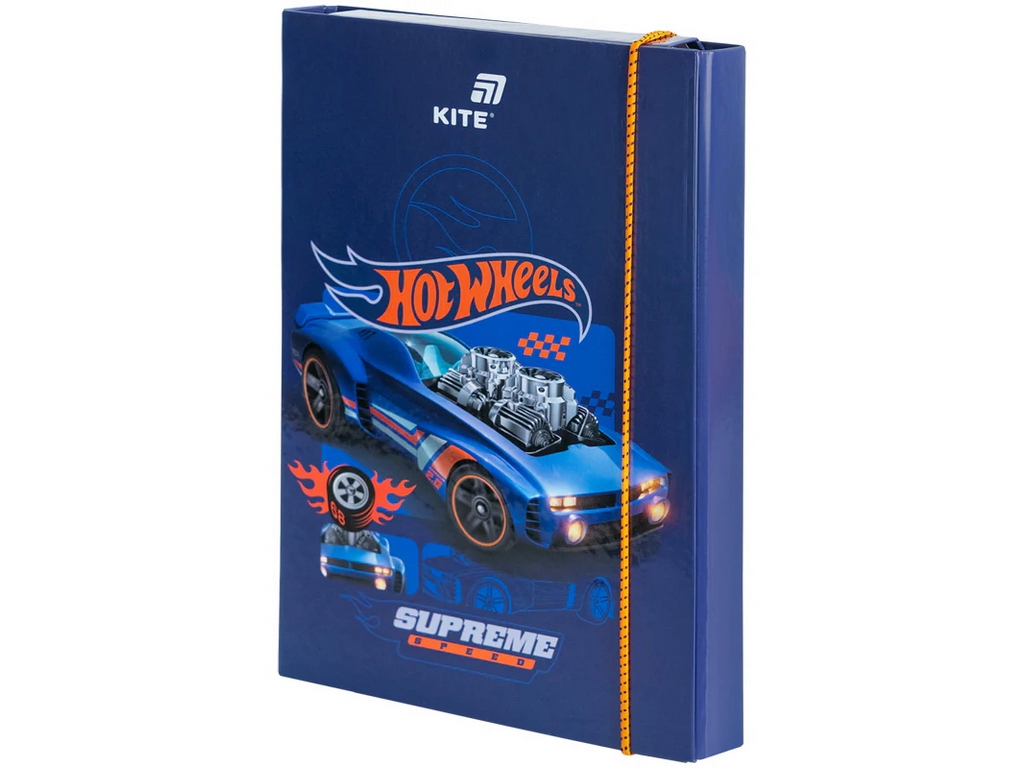 Папка В5 для зошитів на гумці Kite Hot Wheels HW26-210, картон