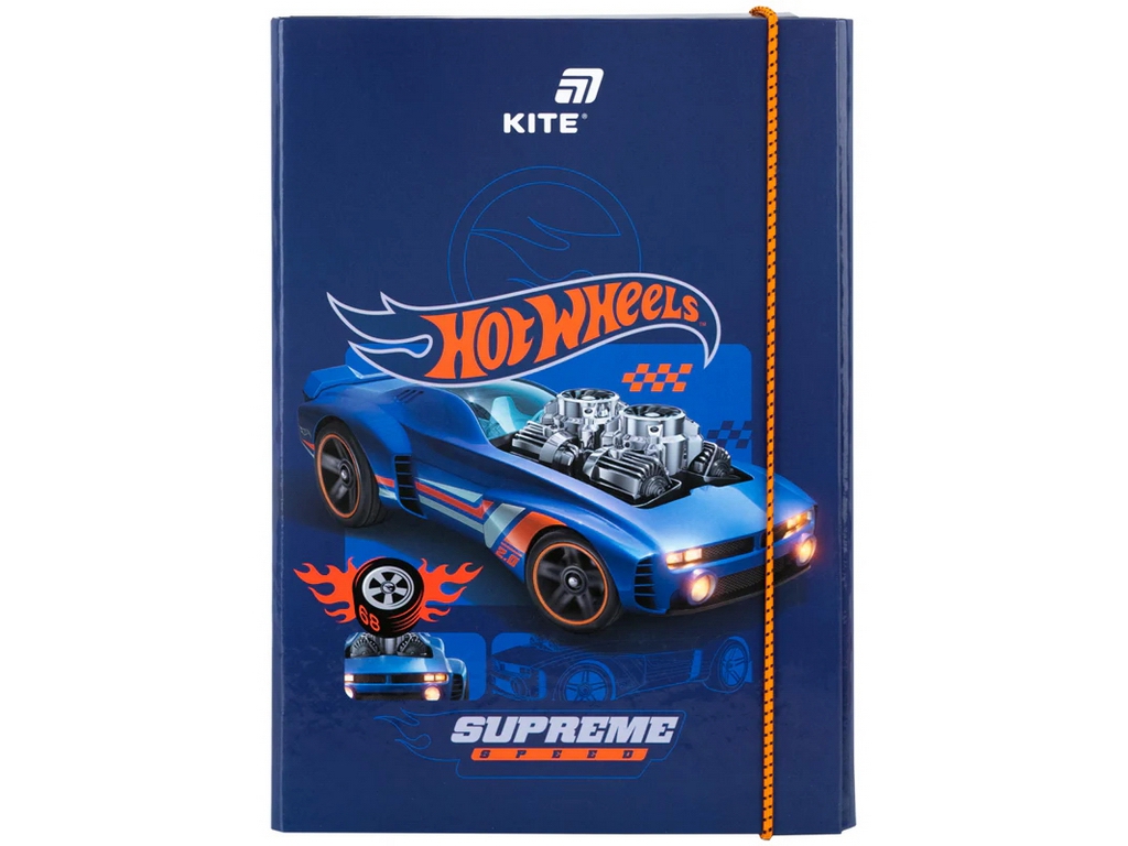 Папка В5 для зошитів на гумці Kite Hot Wheels HW26-210, картон