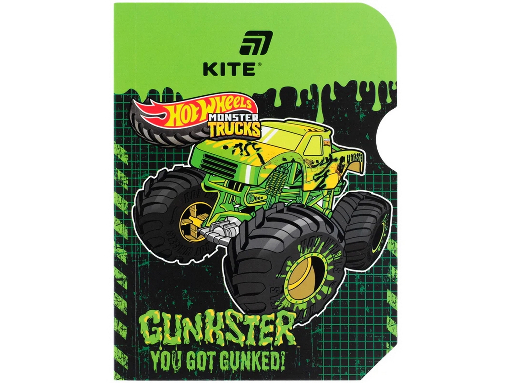 Блокнот А6 Hot Wheels, Kite HW26-223, клітинка, 60 аркушів