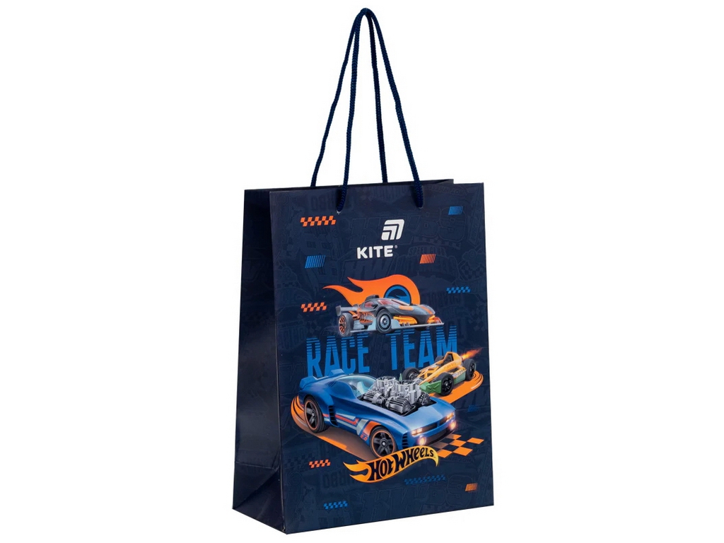 Пакет паперовий подарунковий Kite Hot Wheels CR26-265, 18х24см
