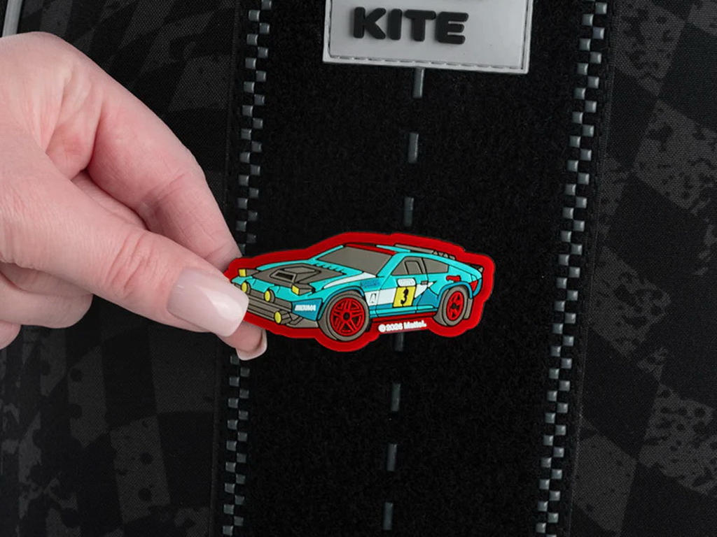 Набір бейджа на липучці та брелока Hot Wheels, 2 предмети, Kite