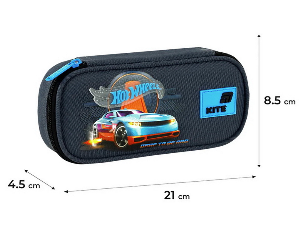 Пенал на 1 відділення Kite Hot Wheels HW26-662