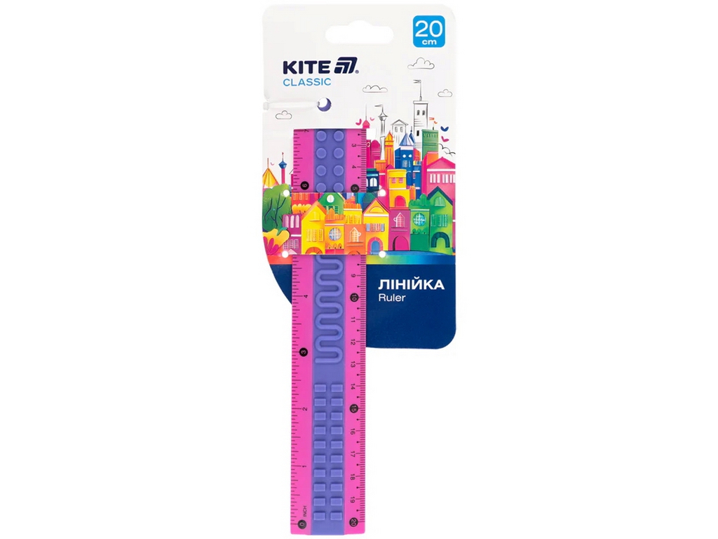 Лінійка пластикова 20см Kite Classic K-1268-1