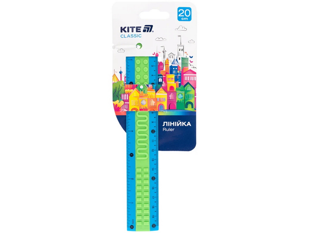 Лінійка пластикова 20см Kite Classic K-1268-4