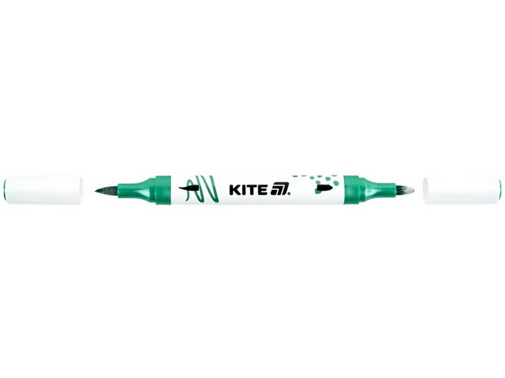 Маркери акрилові двосторонні, металізовані Kite Creative K-1294, 6 кольорів